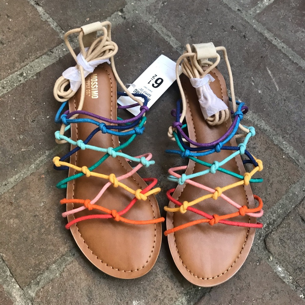 Rainbow Gladiator Sandals